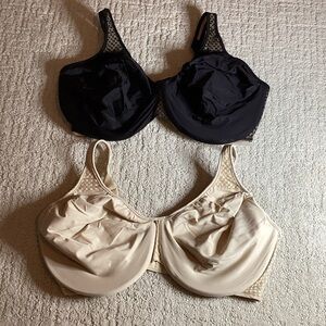 Bali Black and Cream Bras Bundle 38DDD